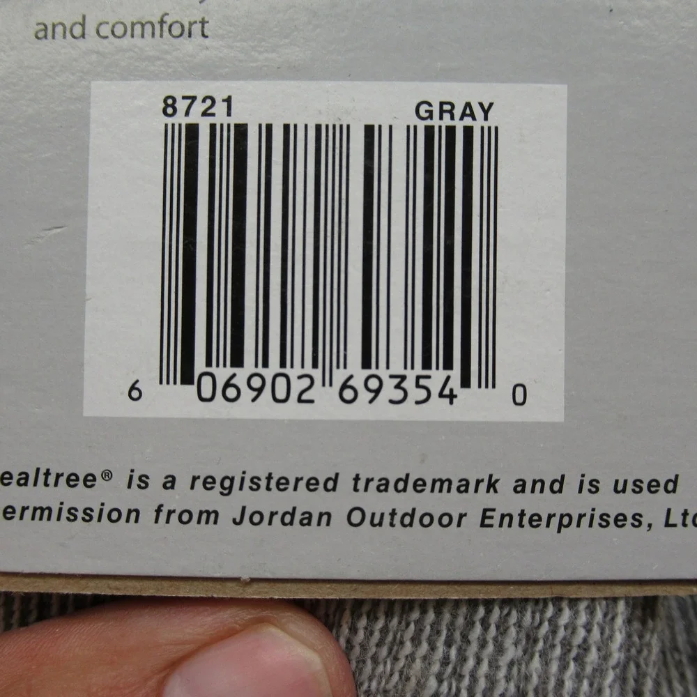 Realtree Socks Womens Medium 6-10 Gray Mid‎ Weight Wool Blend NEW